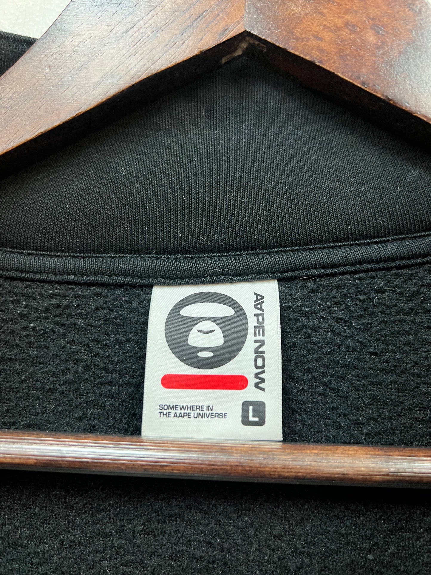 AAPE Black Fleece Jacket