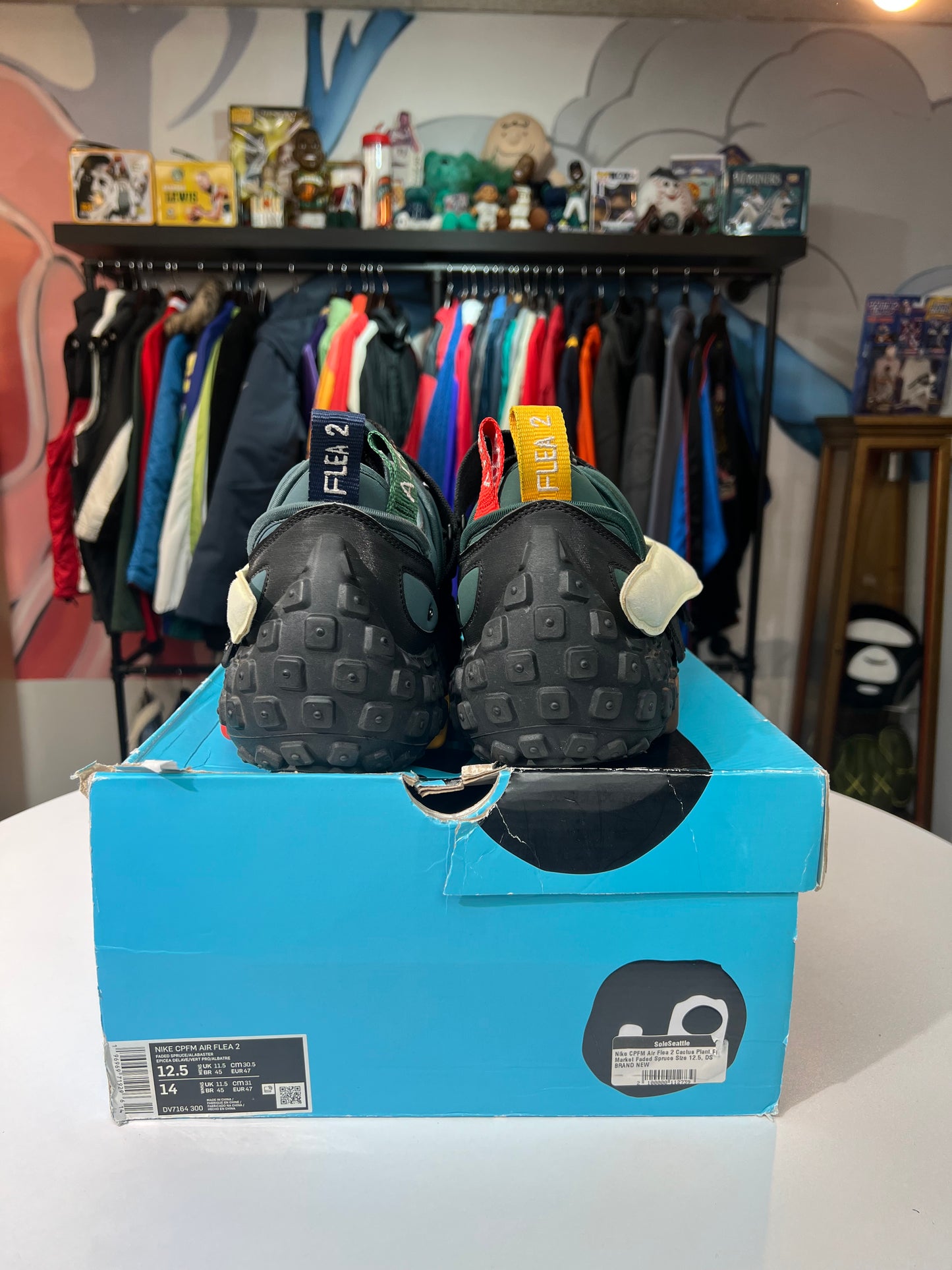 Preowned Cactus Plant Flea Market Nike Air Flea 2 Faded Spruce