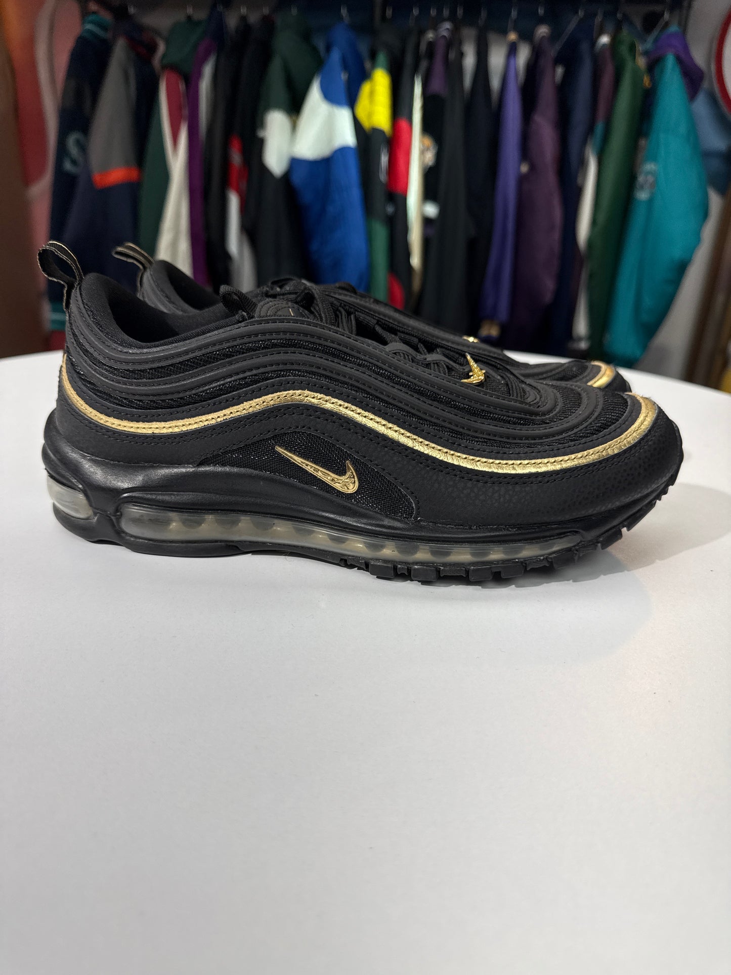 Preowned Nike Air Max 97 CM Black Metallic Gold