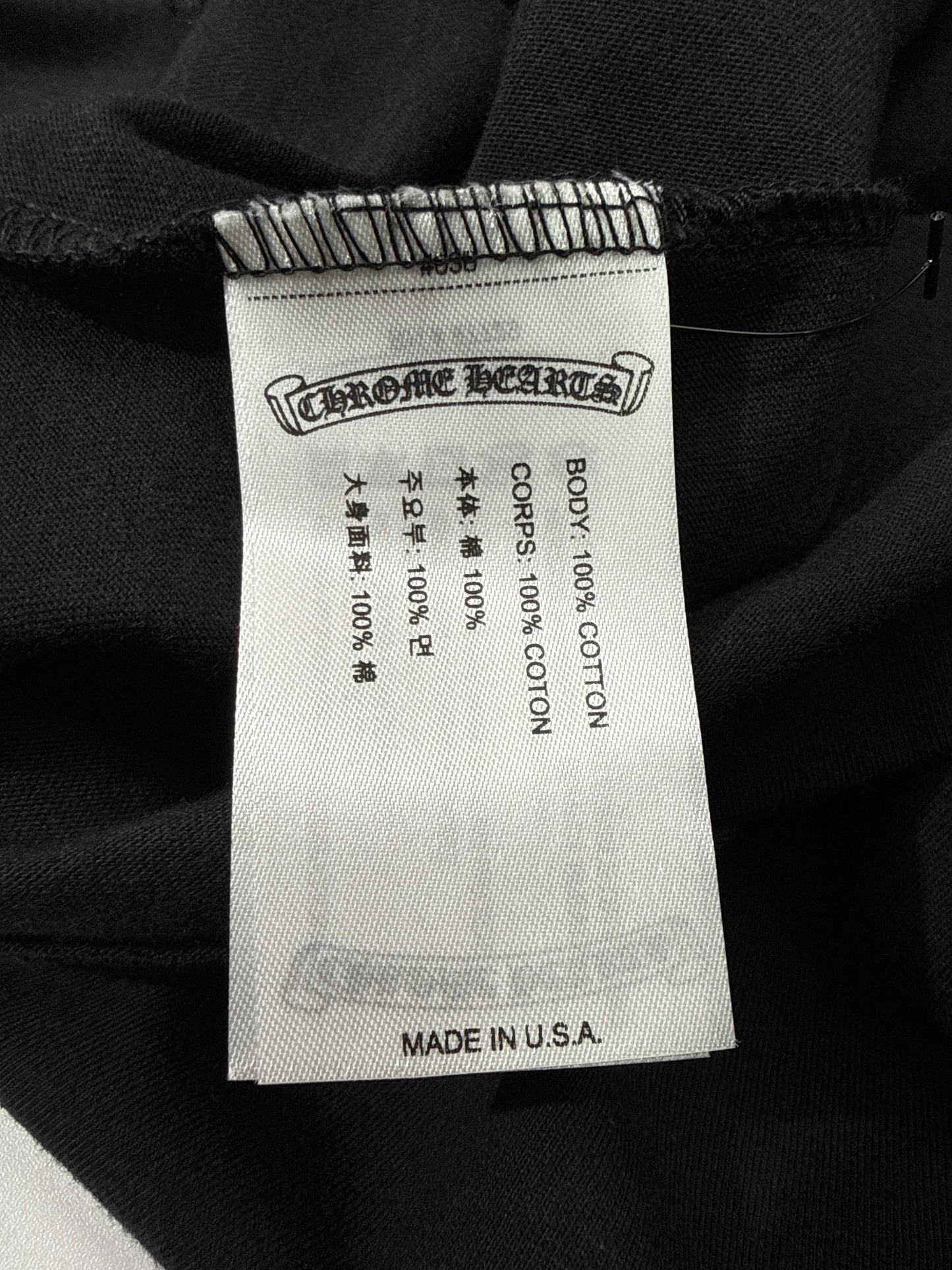 New Chrome Hearts Scroll Pocket Tee