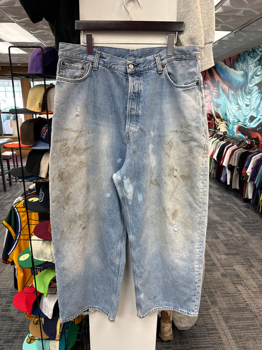Acne Studios Super Baggy Fit Mud Wash Jeans