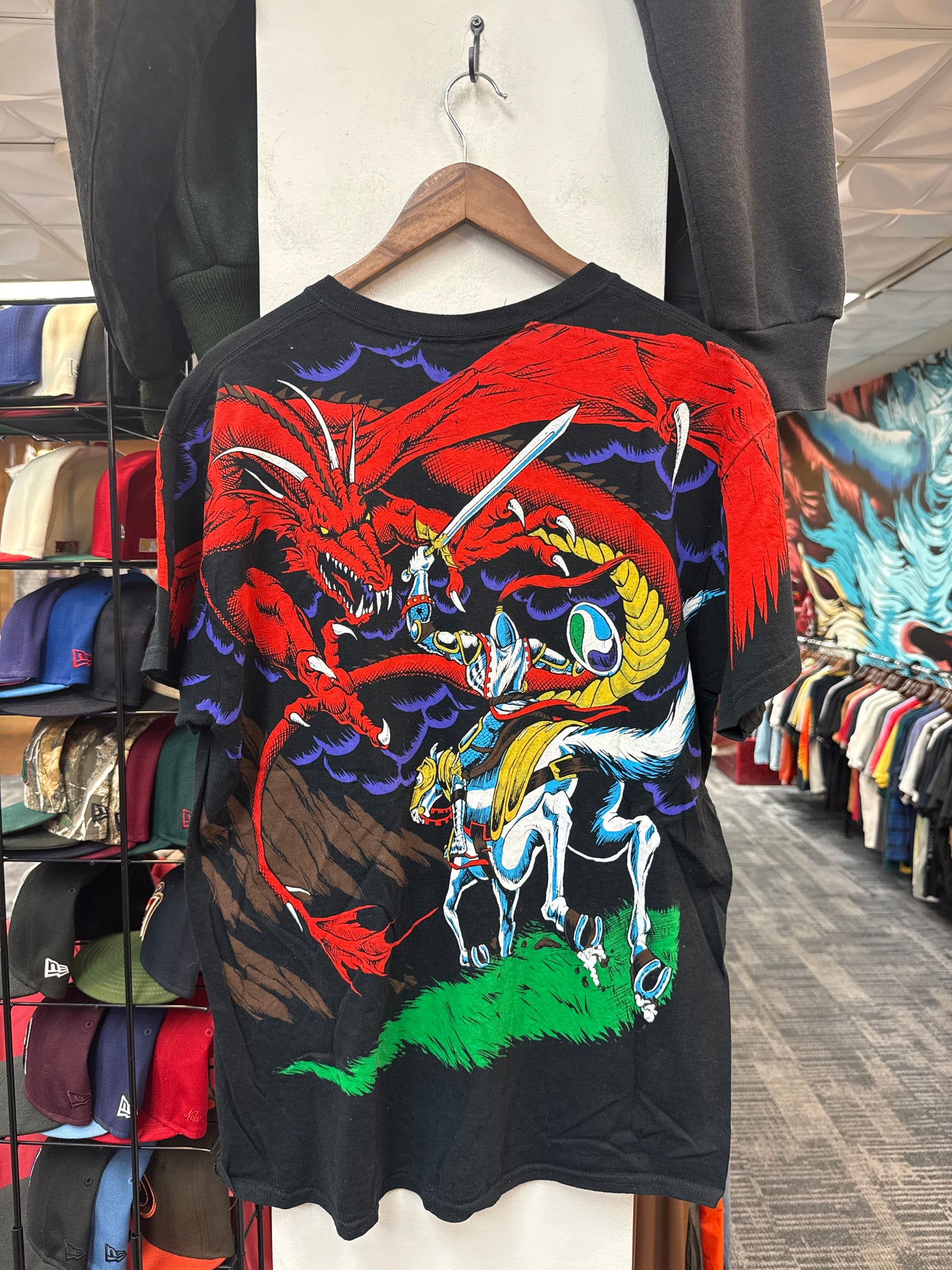 Dragon Vs Knight All Over Tee