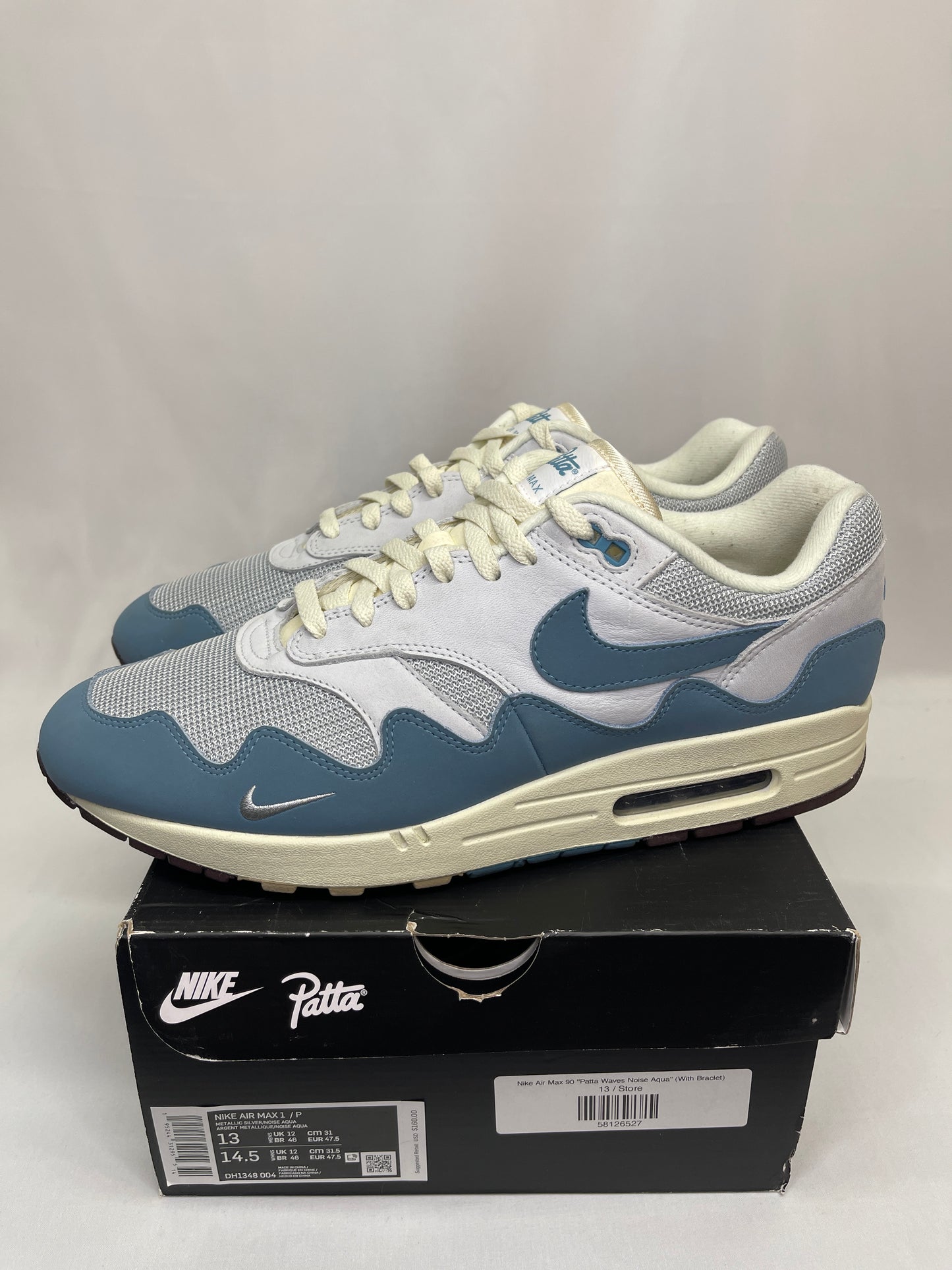 Preowned Patta Air Max 1 Aqua