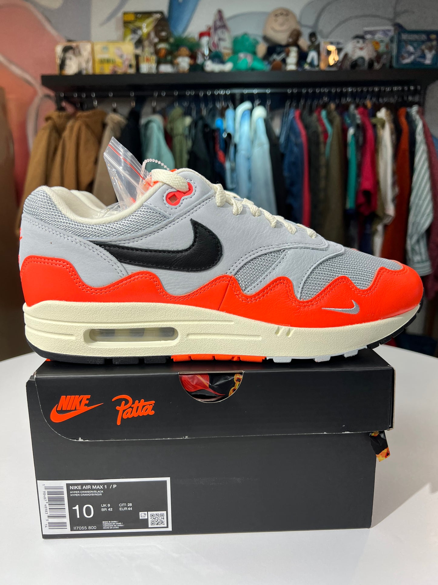 New Nike Air Max 1 Patta Waves Hyper Crimson