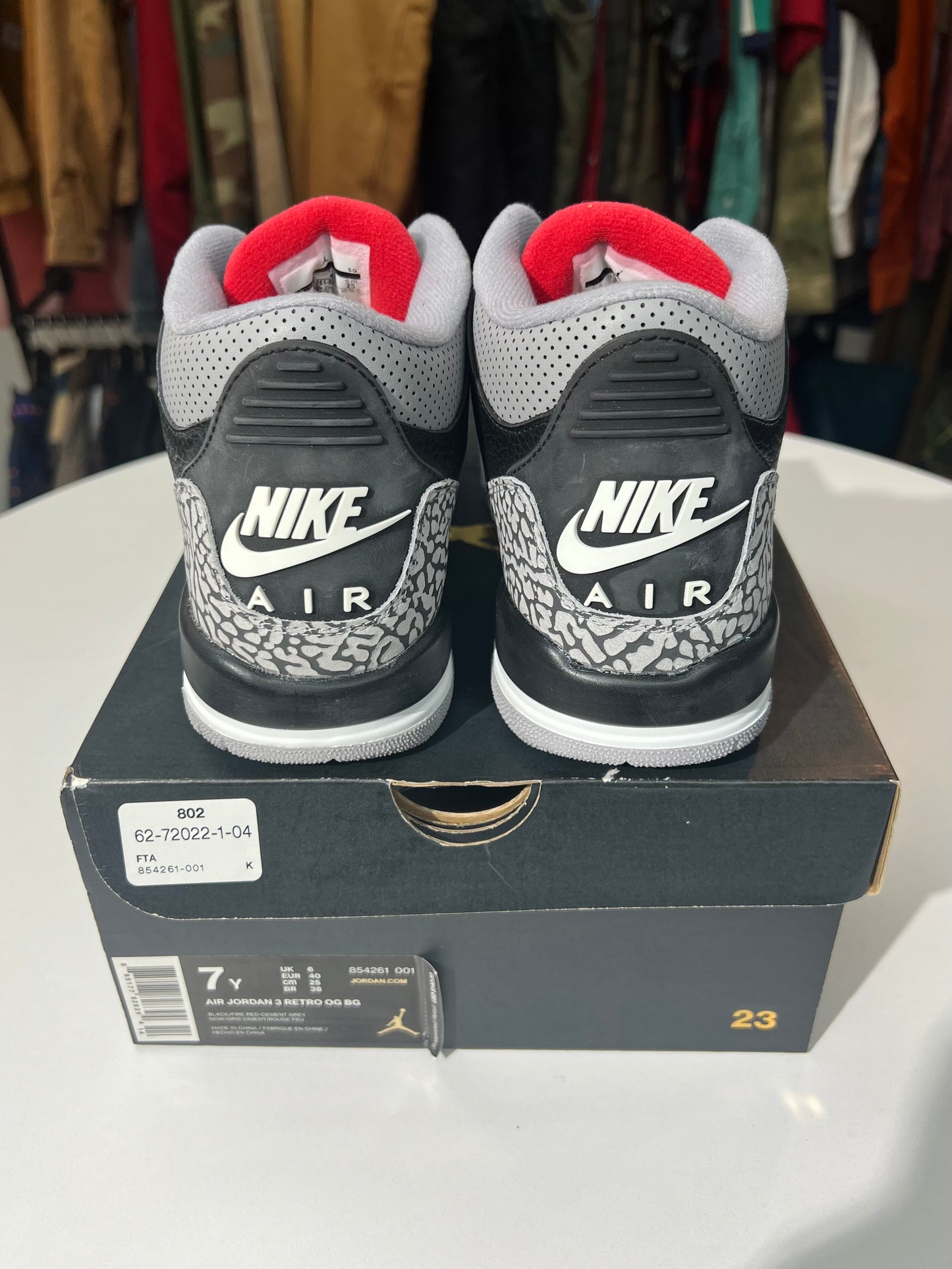 New Black Cement Jordan 3 (2018)