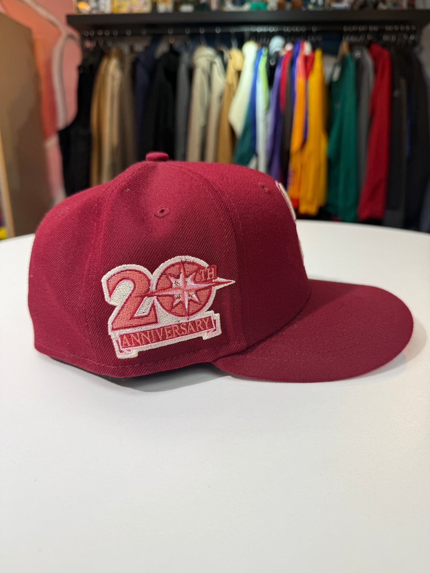 Seattle Mariners Red Velvet Fitted