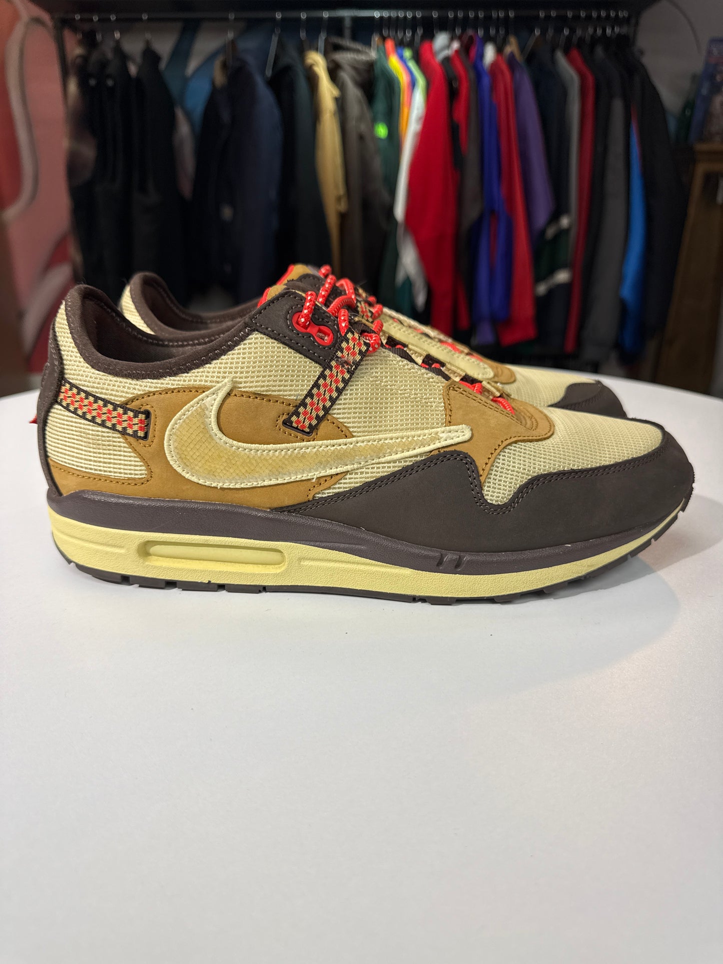 Preowned Travis Scott Air Max 1 Baroque Brown