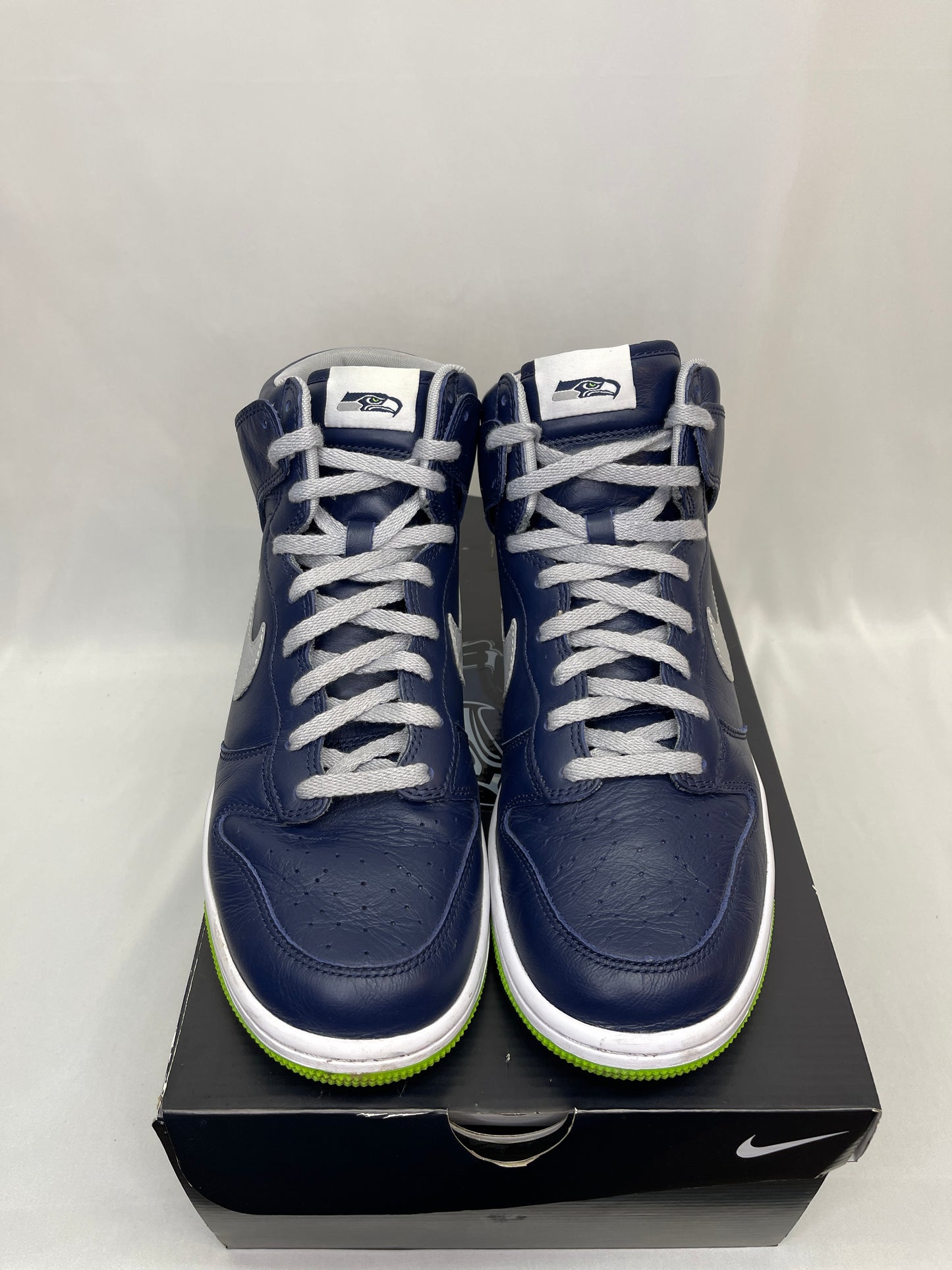 Preowned Nike Dunk High Seahawks