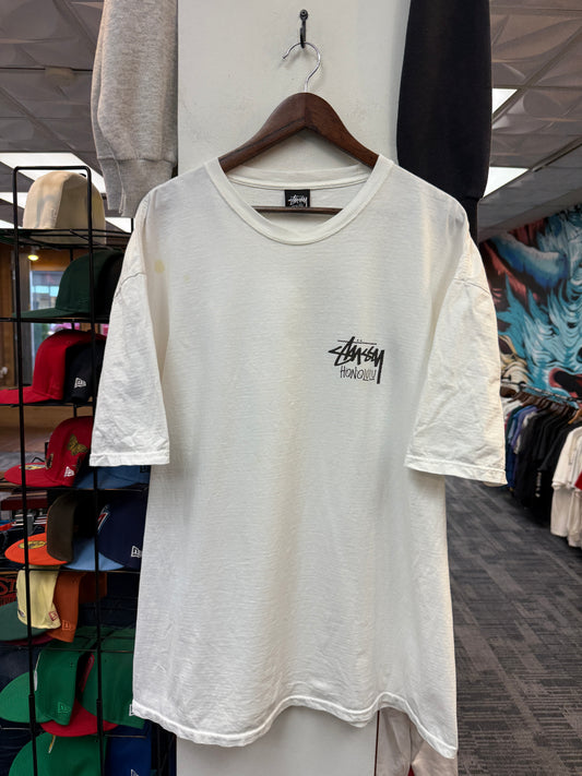 Stussy Honolulu White Tee