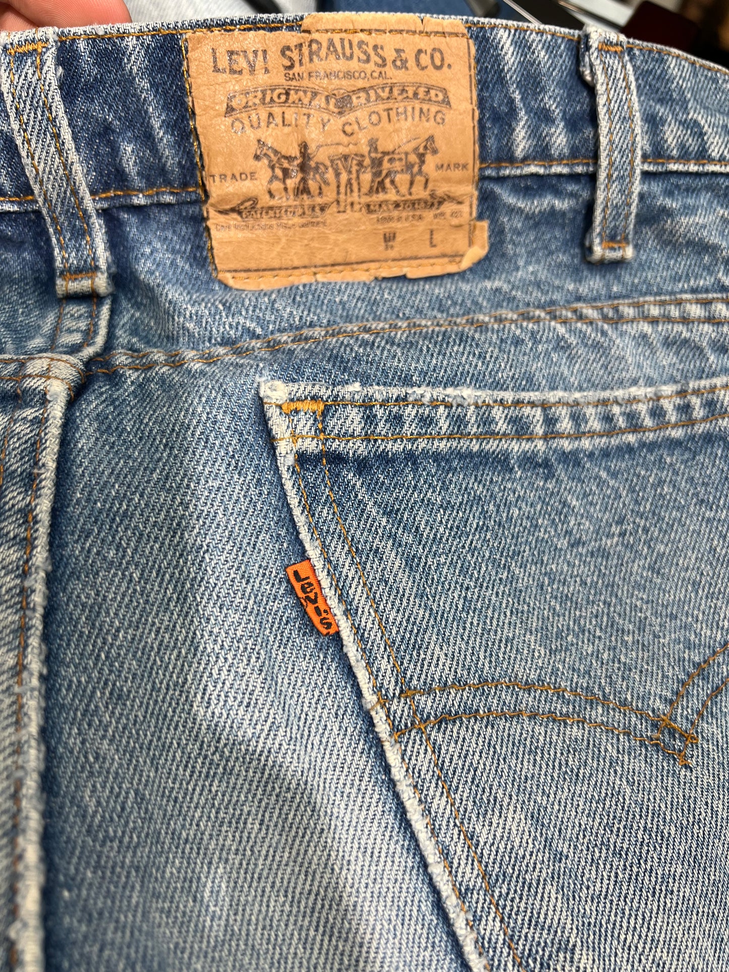 Levi’s Orange Label Faded Blue Jeans
