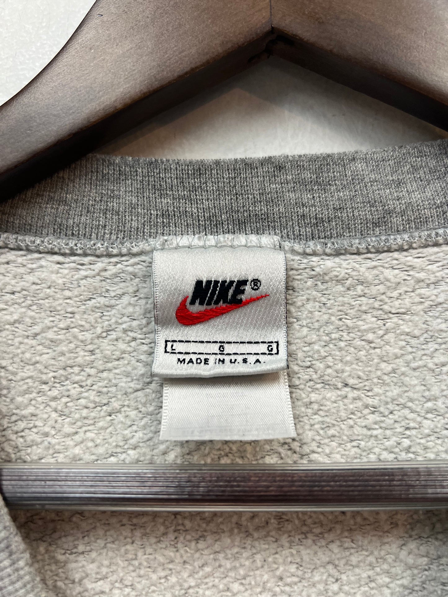 Vintage Nike Grey Solo Swoosh Crewneck