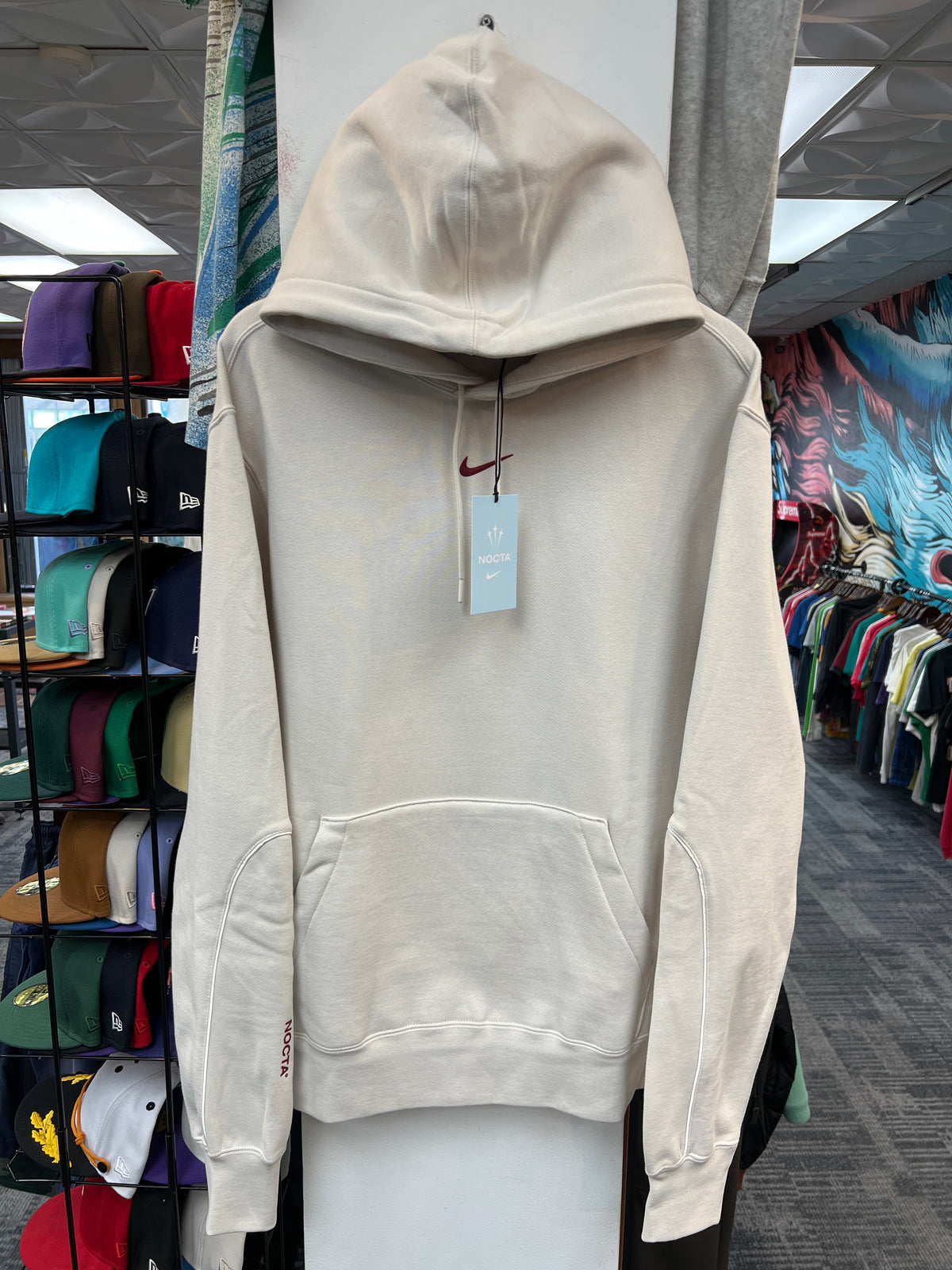 New Nike x NOCTA Fleece CS Hoodie 2 Orewood Brown/Dark Red