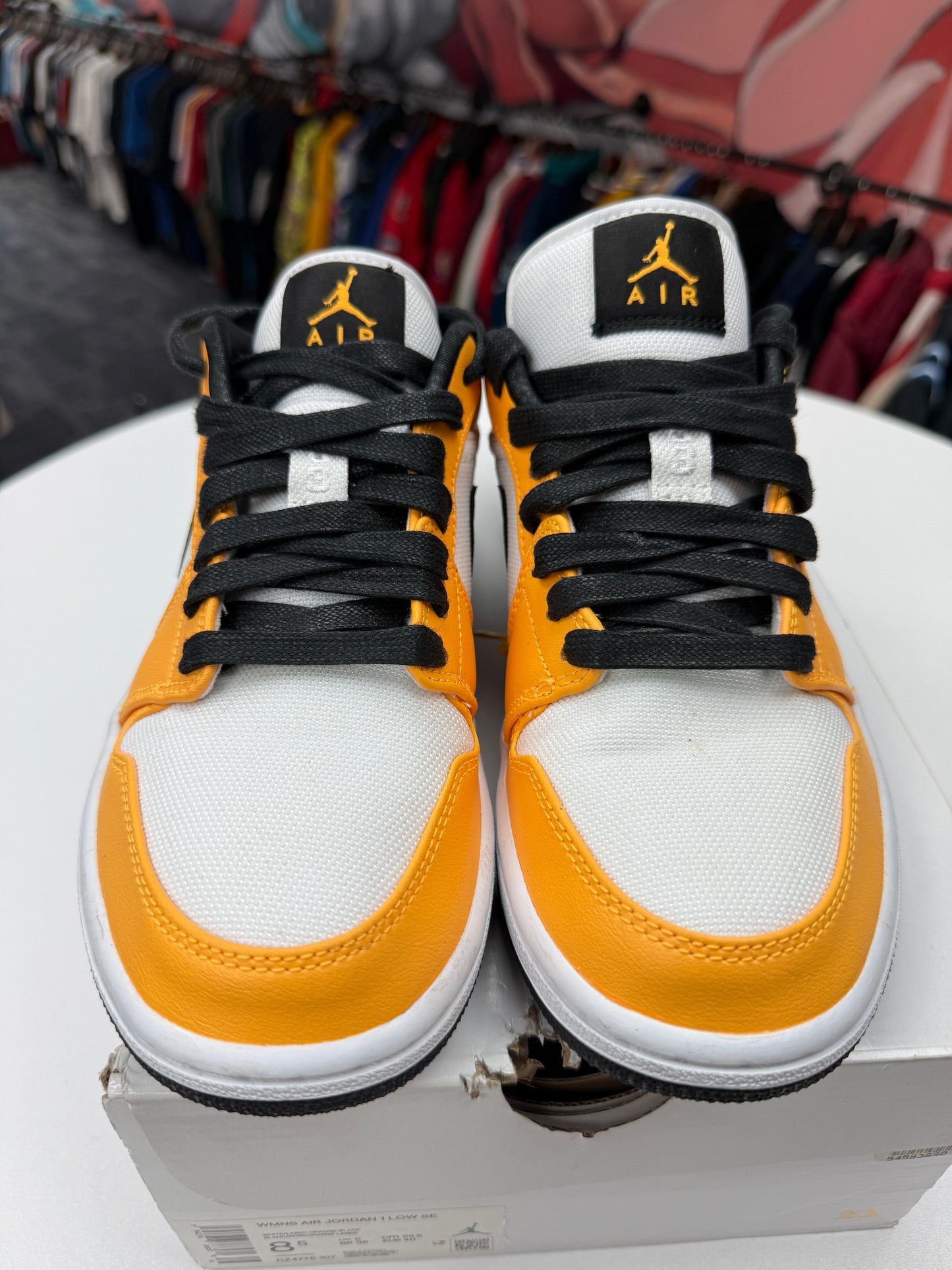 Preowned Laser Orange Jordan 1 Low