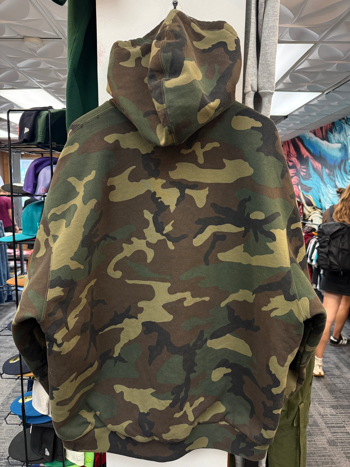 Supreme X Dickies Quilted Camo Zip Up Hoodie