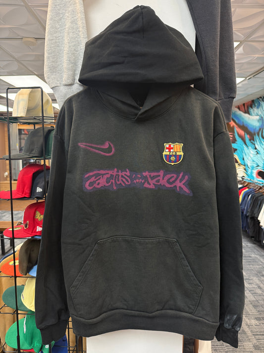 New Travis Scott Nike Barcelona Spray Logo Hoodie