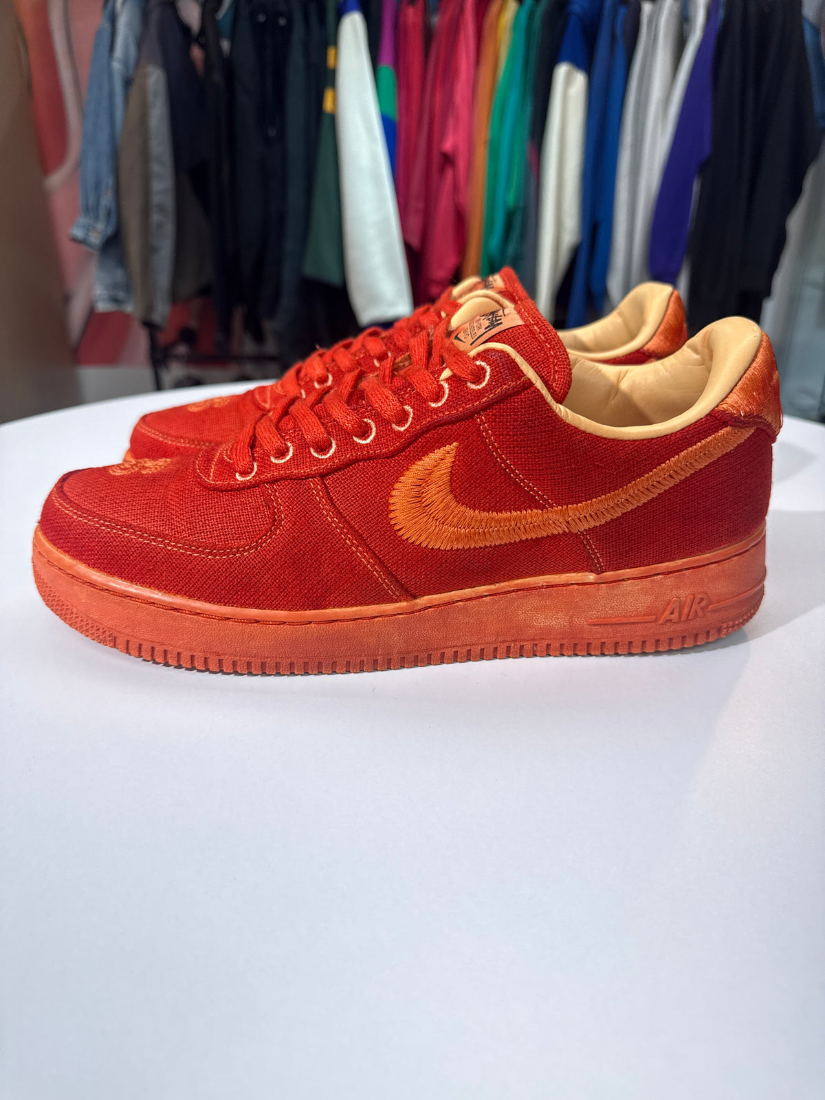 Preowned Nike x Stussy AF1 Dyed Fossil