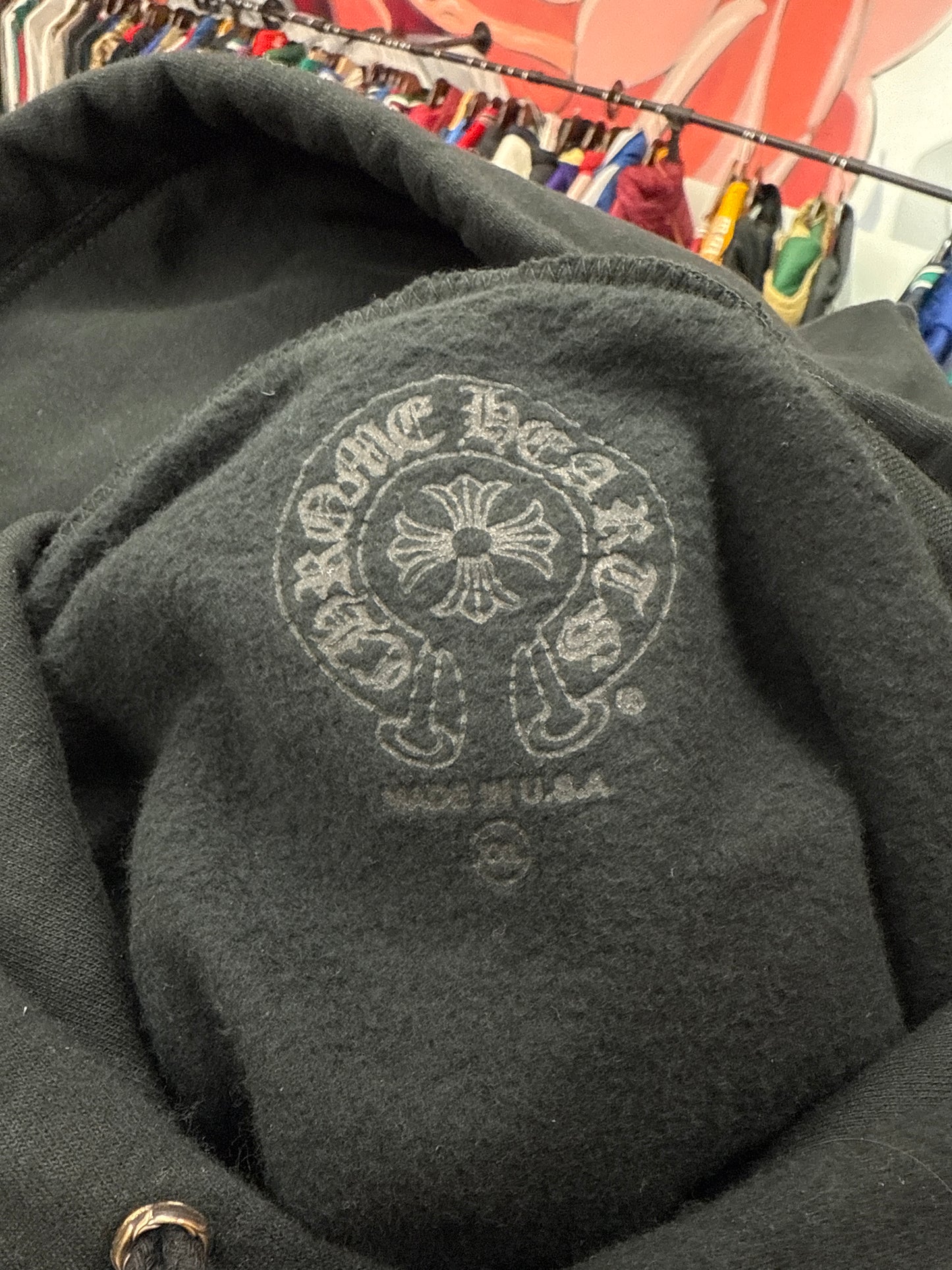 Chrome Hearts Online Exclusive Glitter Print Hoodie