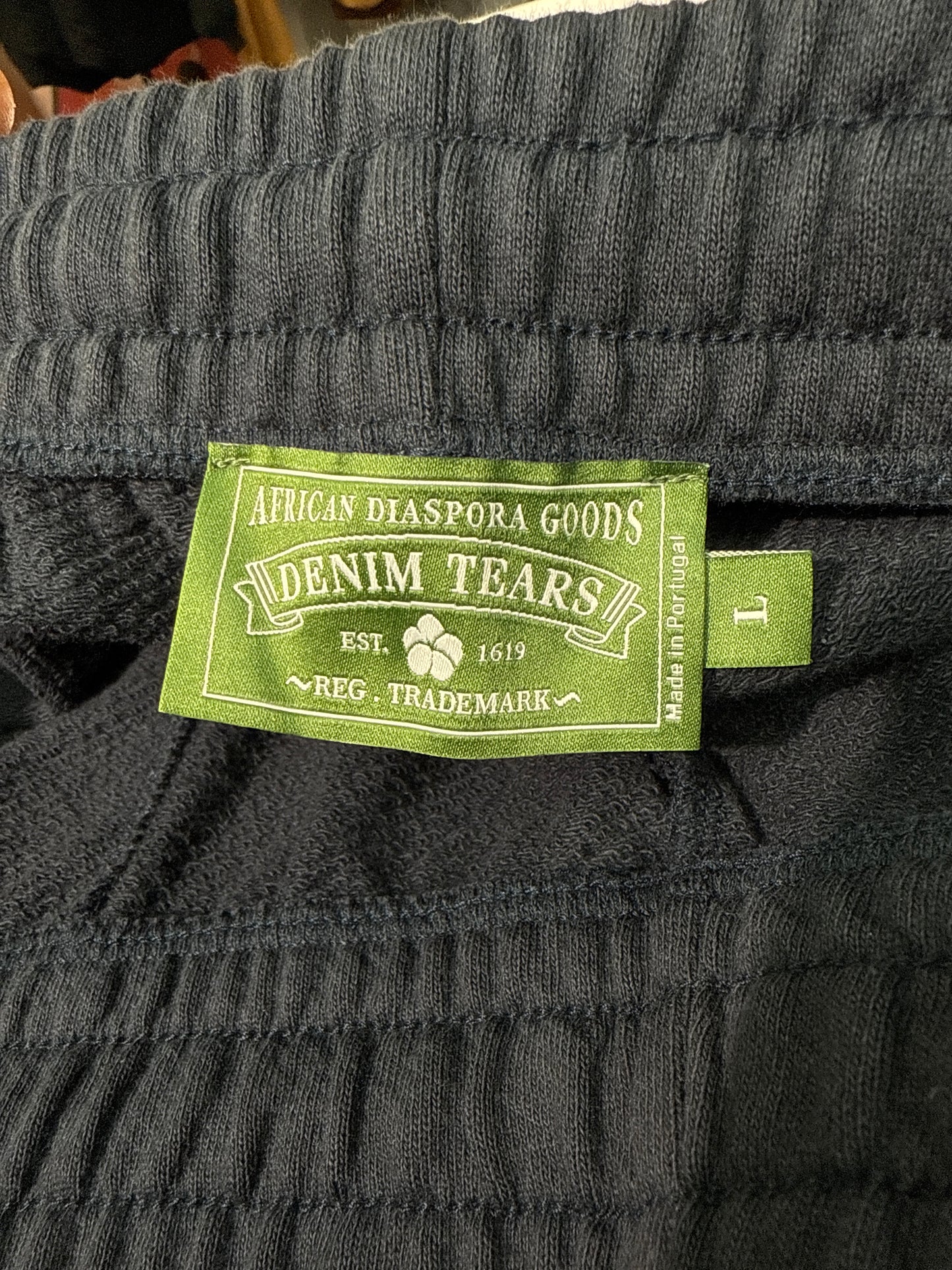 New Denim Tears ADG Sweatpants Navy