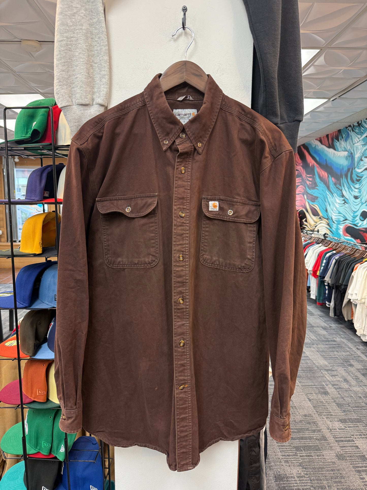 Carhartt Brown Button Up
