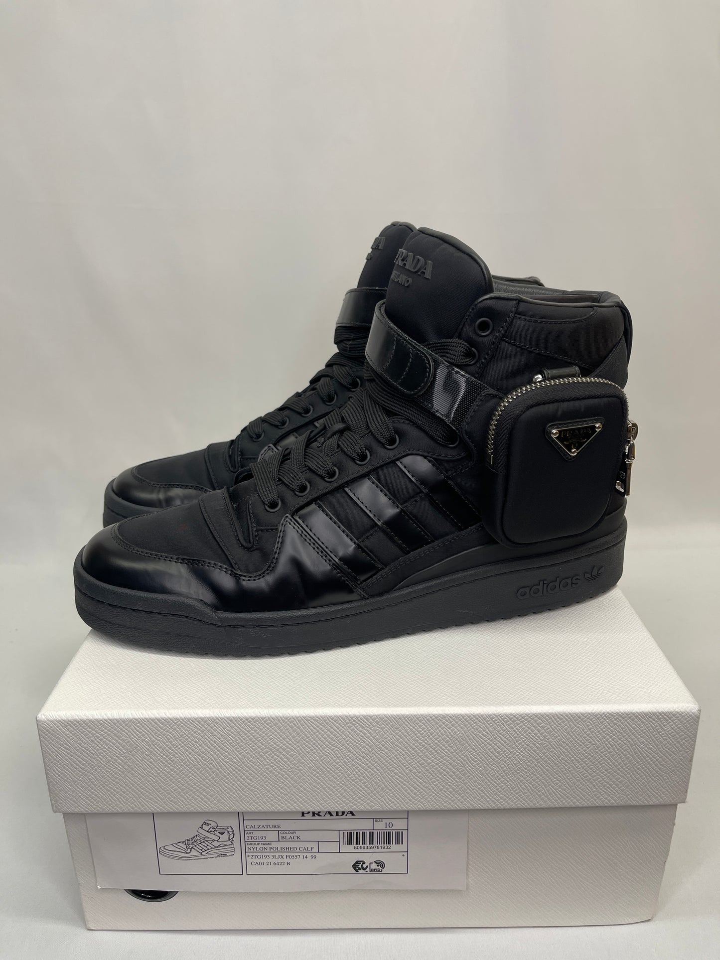 Preowned Prada Adidas Re-Nylon Forum High