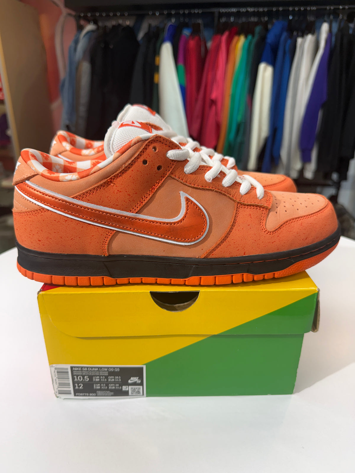 Preowned Orange Lobster Nike SB Dunk Low