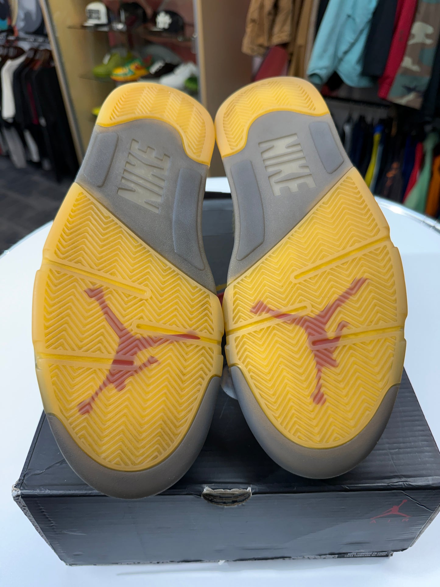 Preowned Sail Off-White Jordan 5