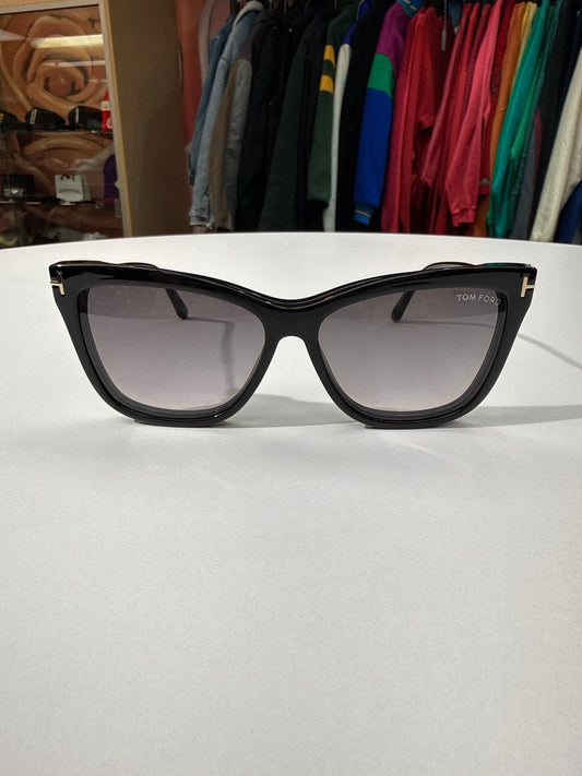 Tom Ford Blue Block Soft Cat Eye Opticals w/ Magnetic Clip Sun Lens