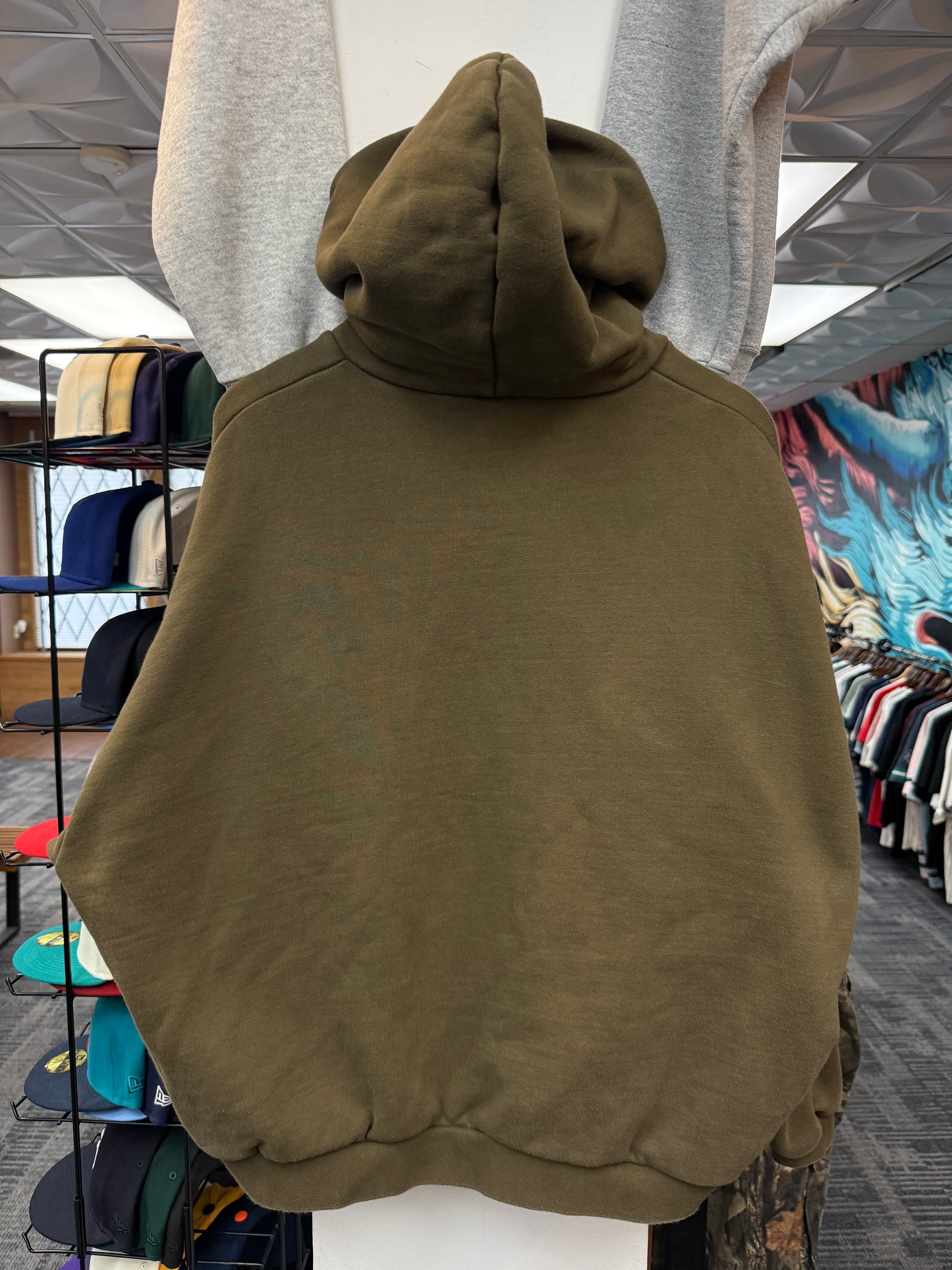 Essentials Olive Fear Of God Hoodie