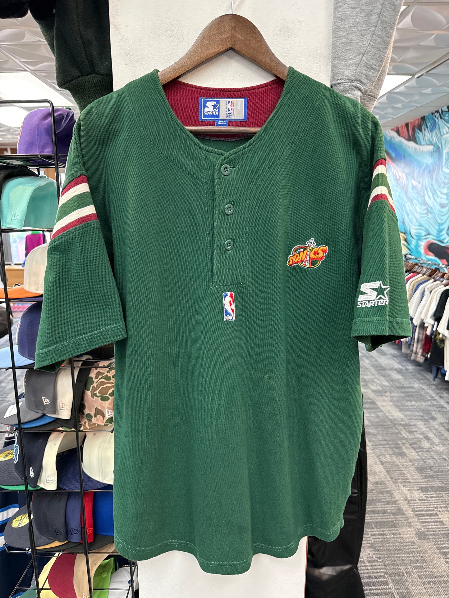 Vintage Starter Seattle Sonics Warm Up Jersey