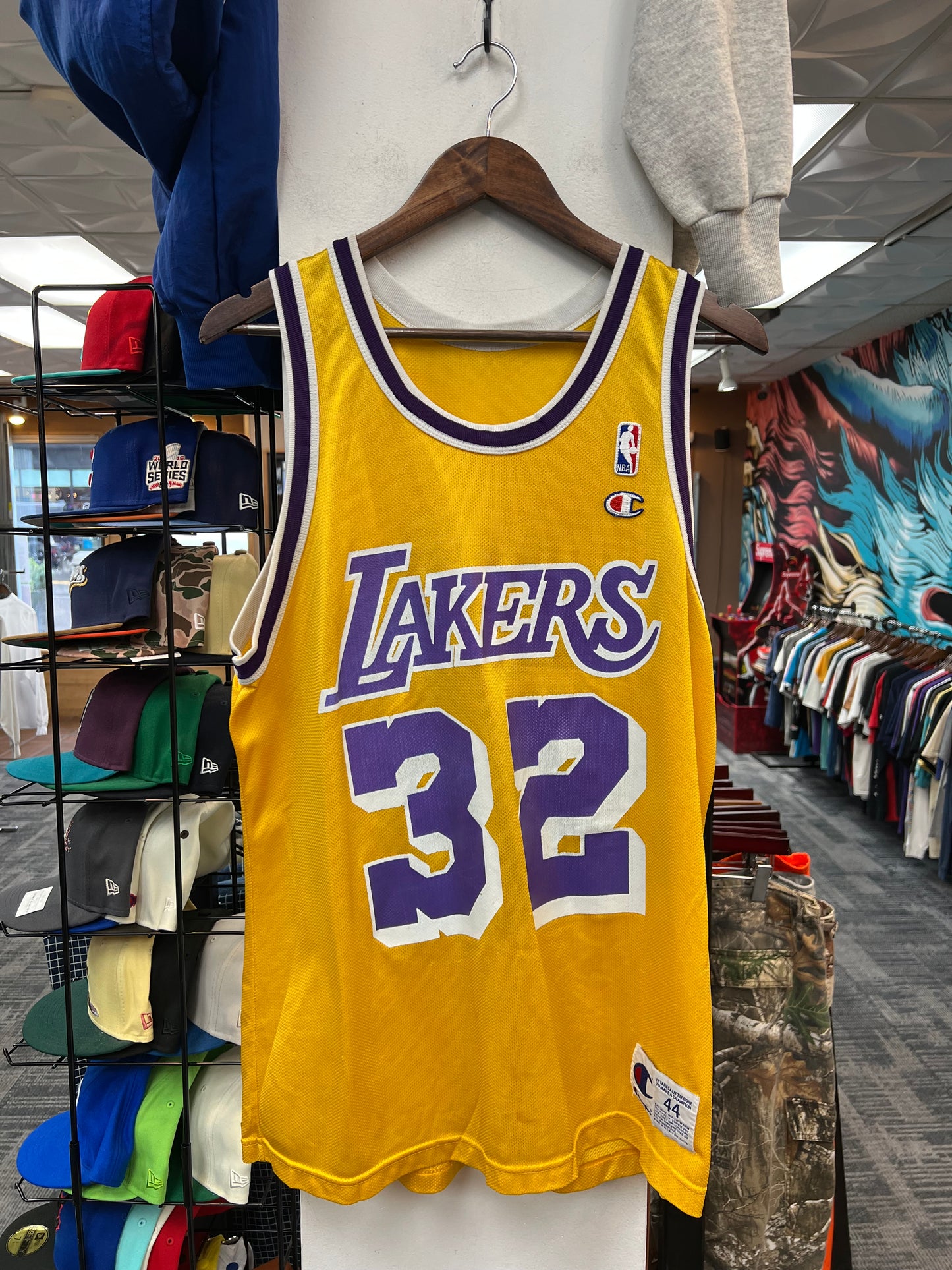 Vintage Champion Magic Johnson Lakers Jersey