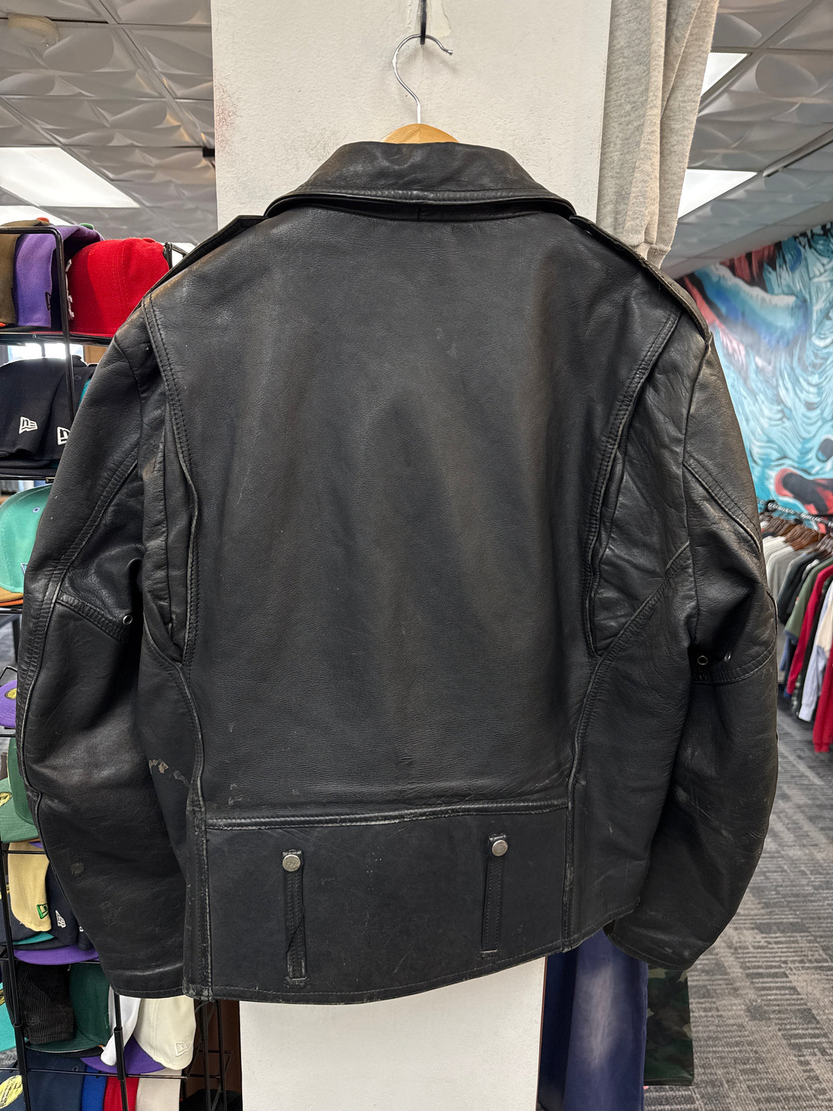 Vintage Bullskins Leather Biker Jacket