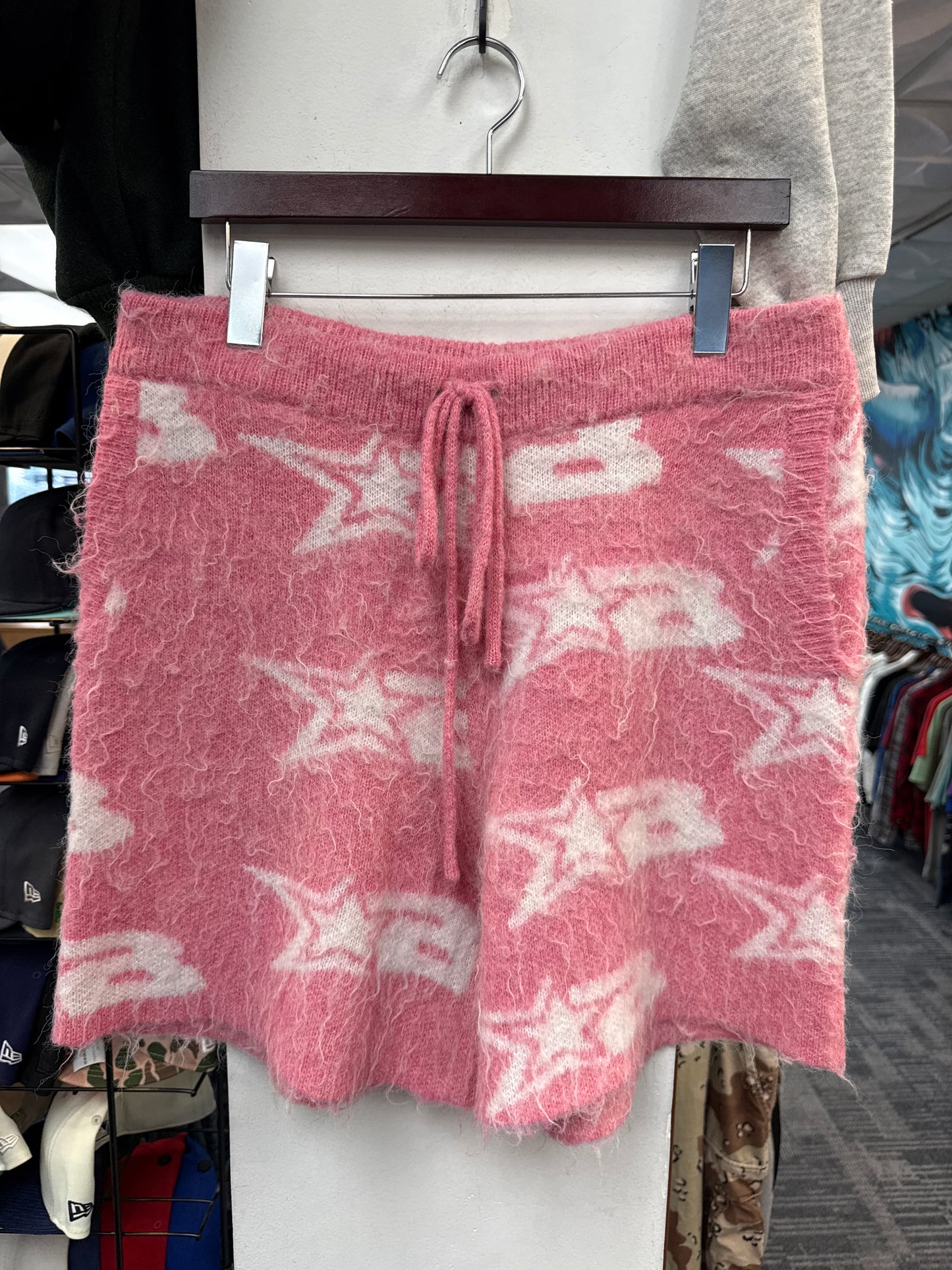 Burning Bush Pink Mohair Shorts