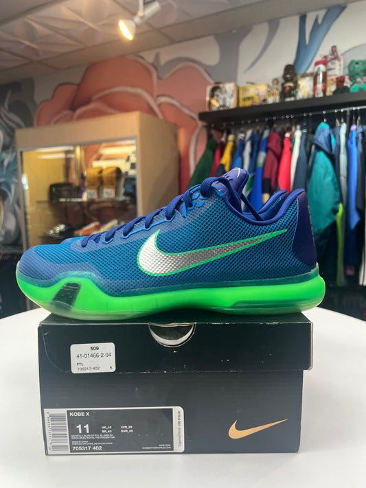 Preowned Nike Kobe 10 Emerald City