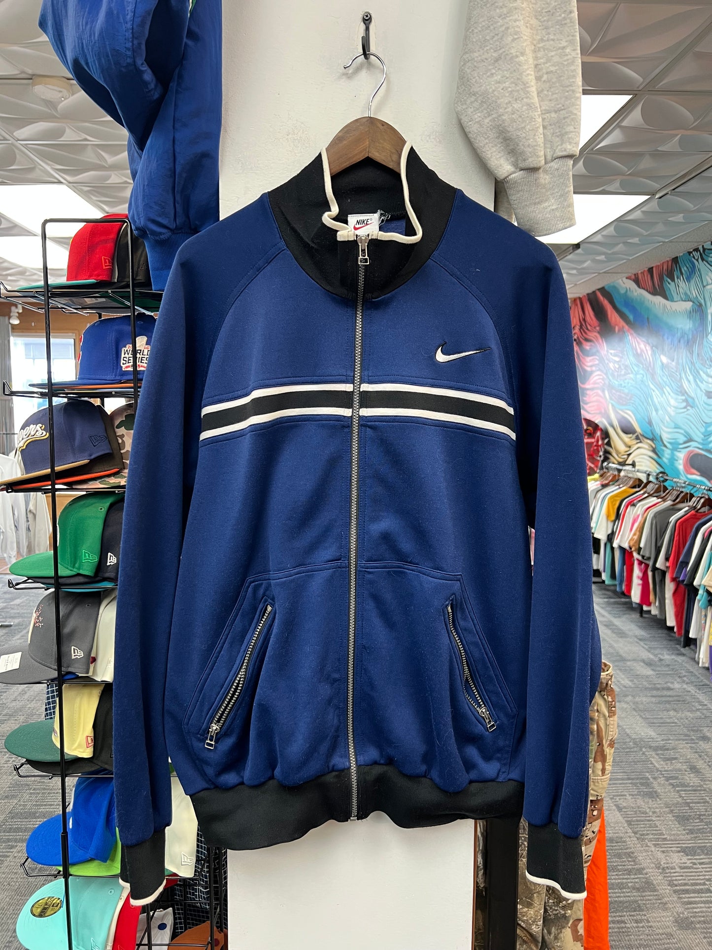 Vintage Nike Navy Track Jacket