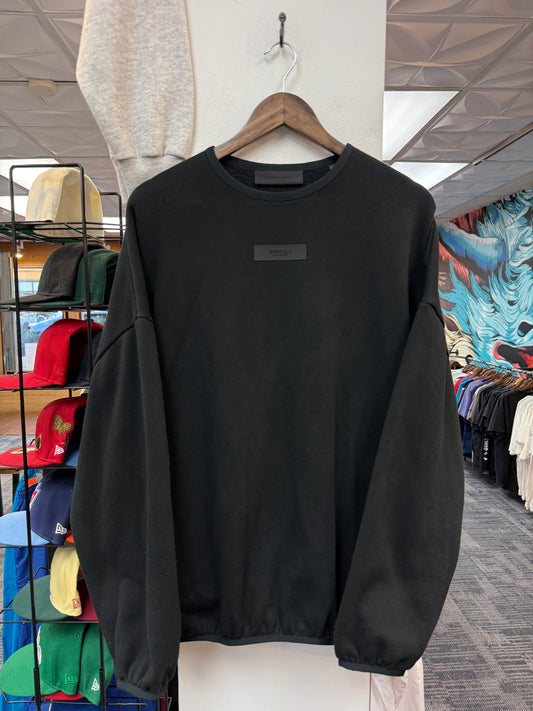 Essentials Black Crewneck