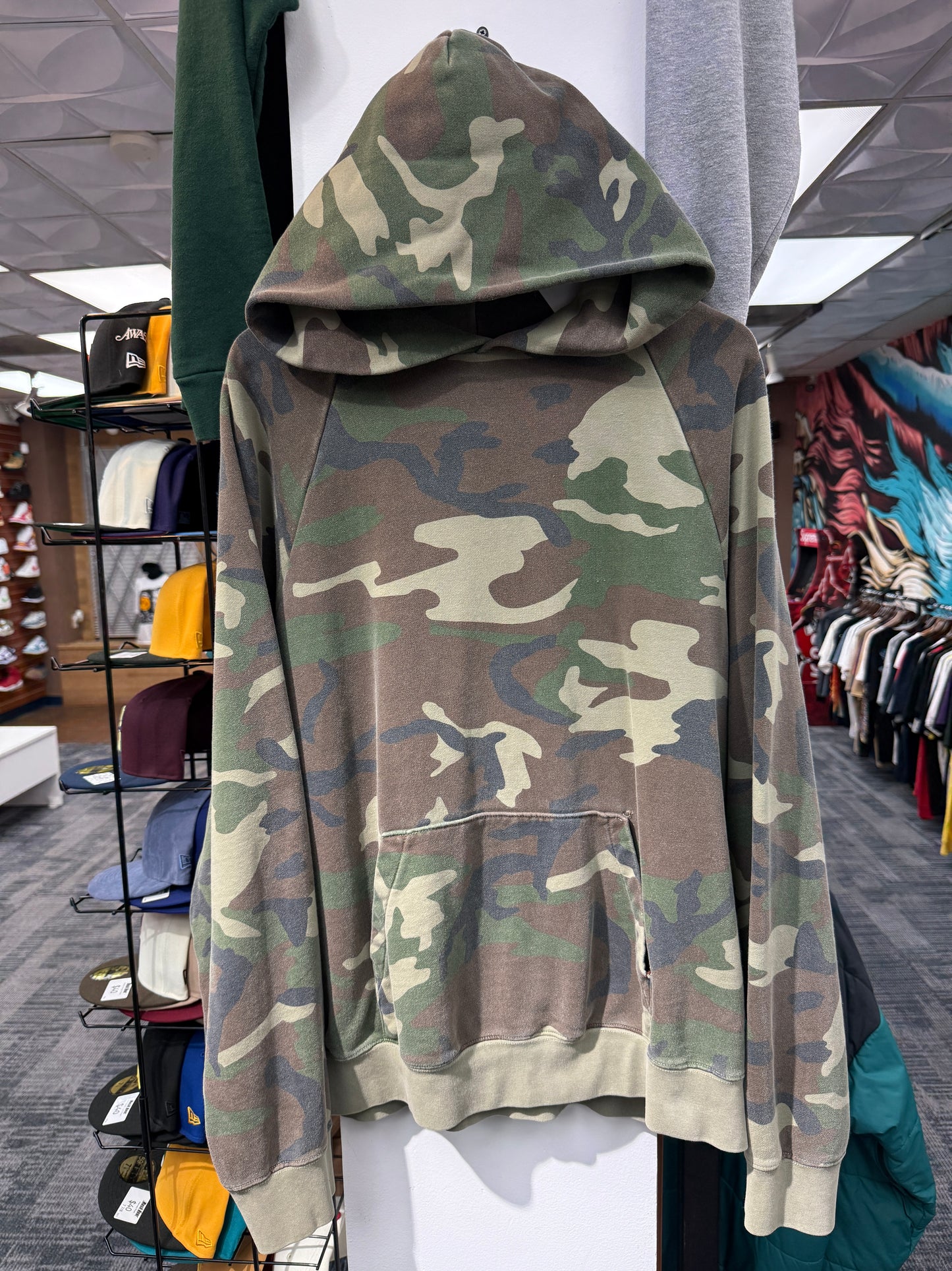 Fear of God camo hoodie