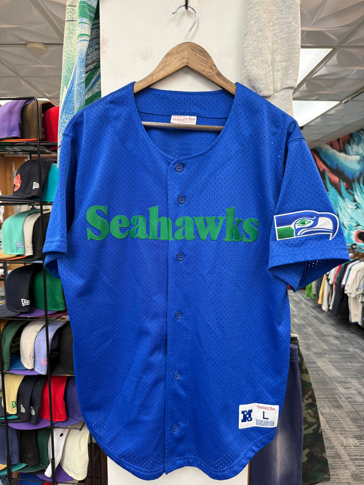 Mitchell & Ness Seahawks Baseball Jersey
