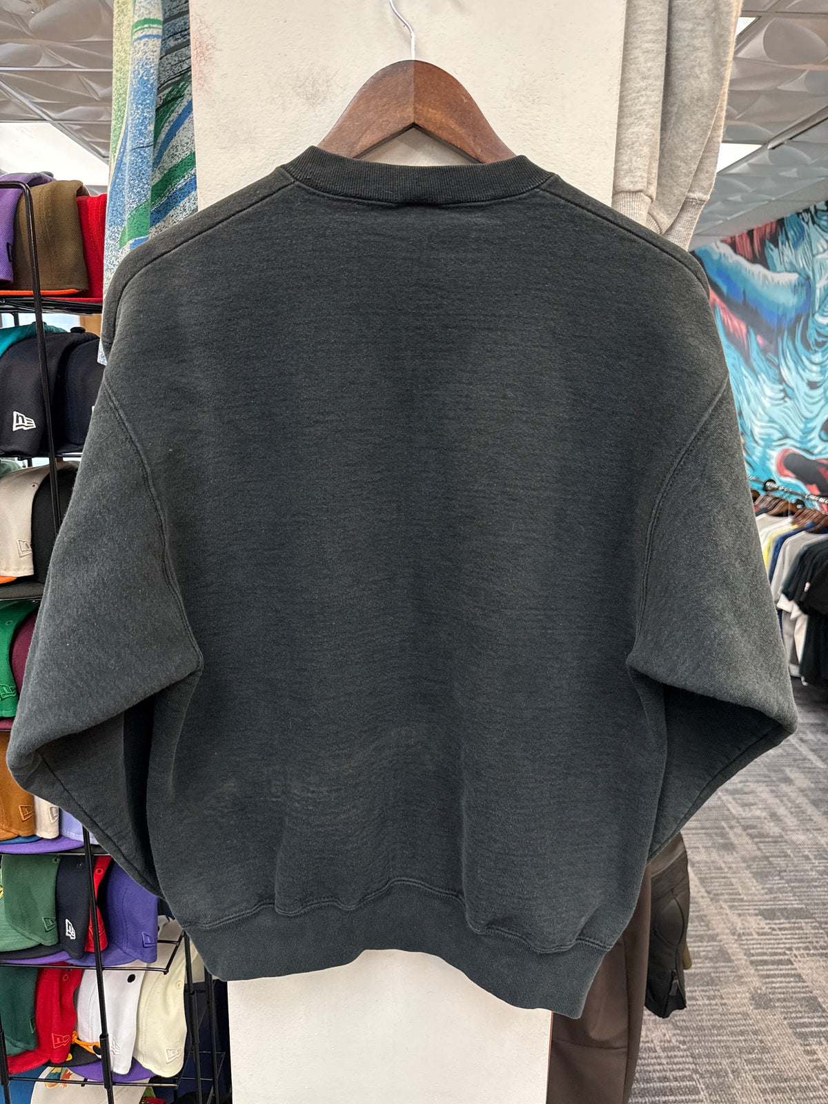 Vintage Fader Black Crewneck