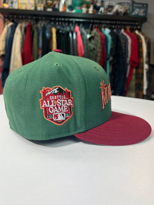 New Era Seattle Mariners ASG Dark Green Brick Red Fitted Cap