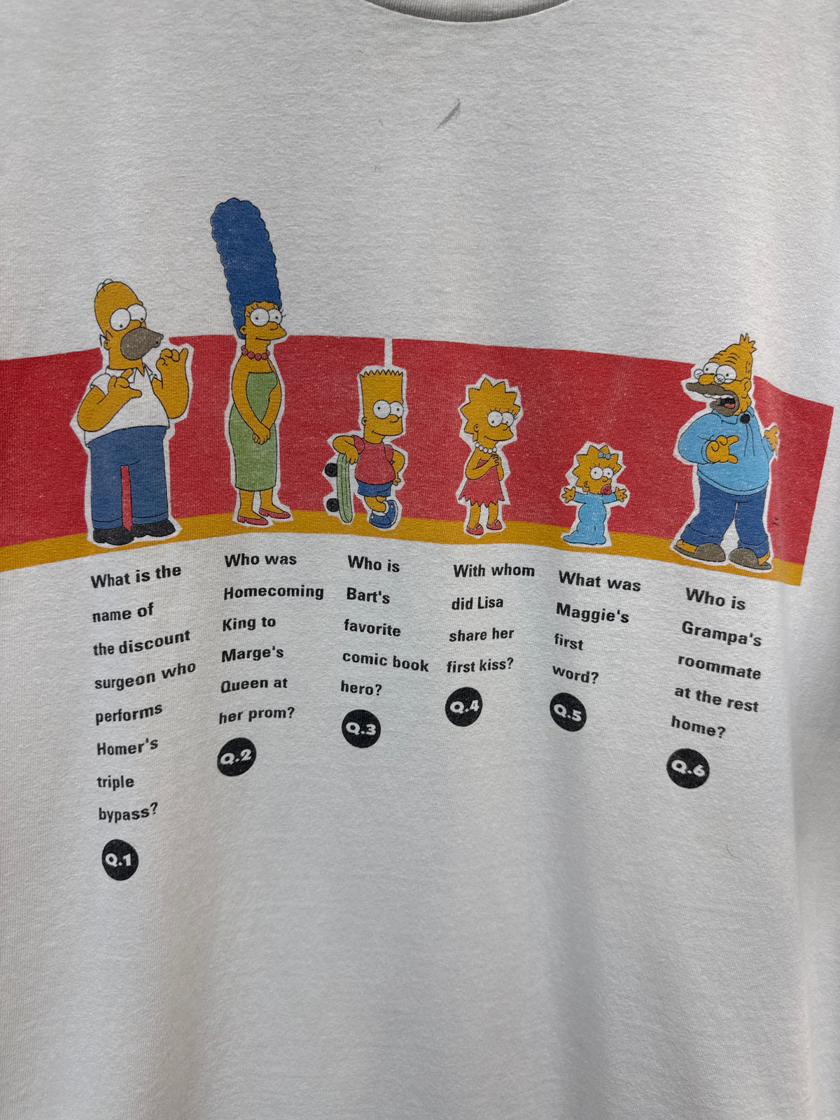 Vintage The Simpsons Q&A Tee