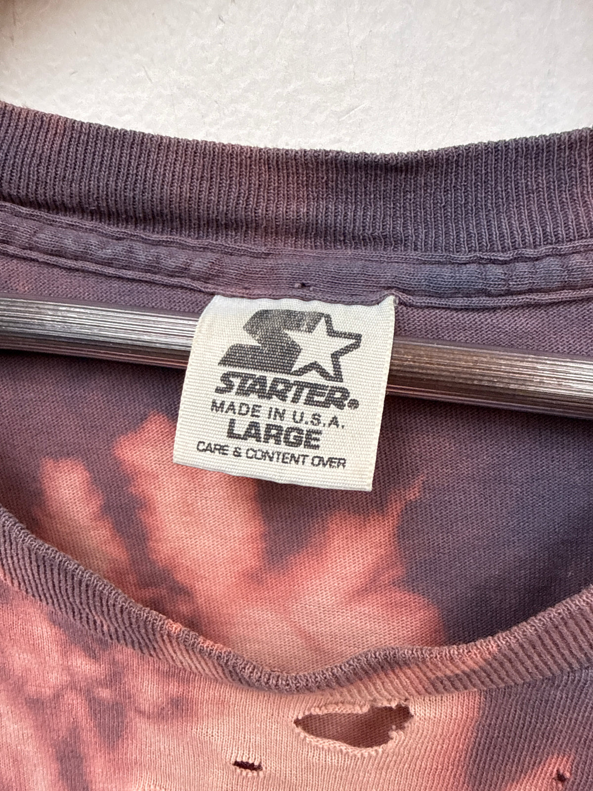 Vintage Starter Ken Griffey Jr Thrashed Tie-Dye Tee