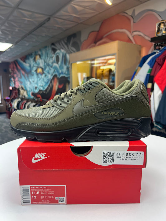 Preowned Medium Olive Air Max 90