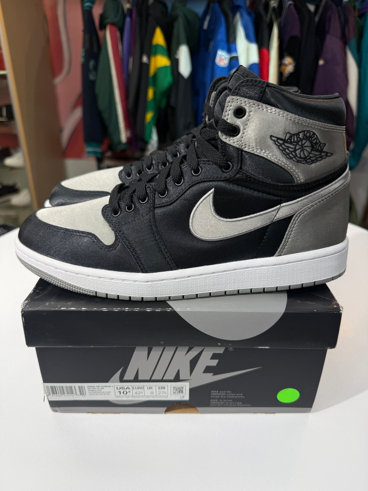 Preowned Satin Shadow Jordan 1