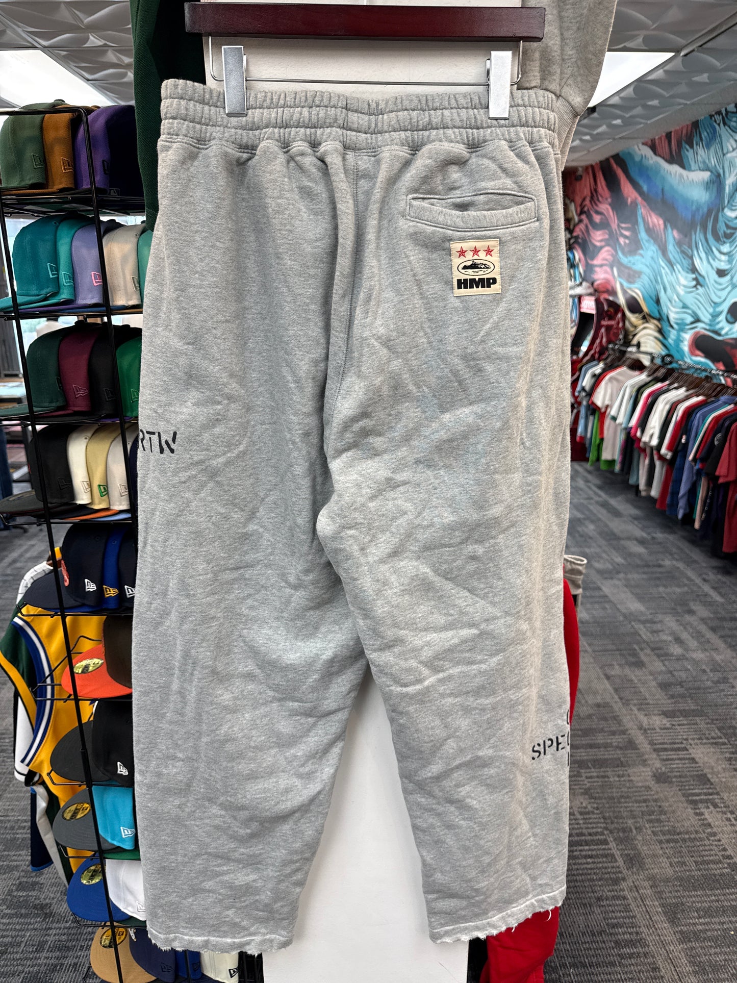 Corteiz HMP Stencil Open Hem Sweatpants
