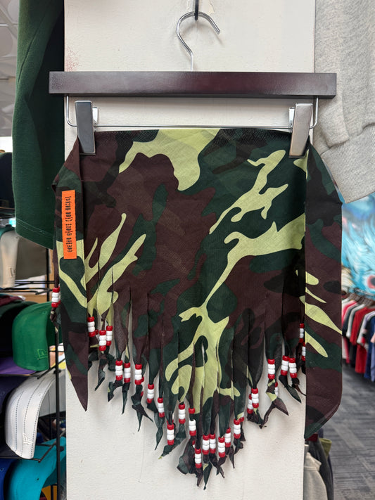 New Cactus Plant Flea Market Camo Beaded Bandanna