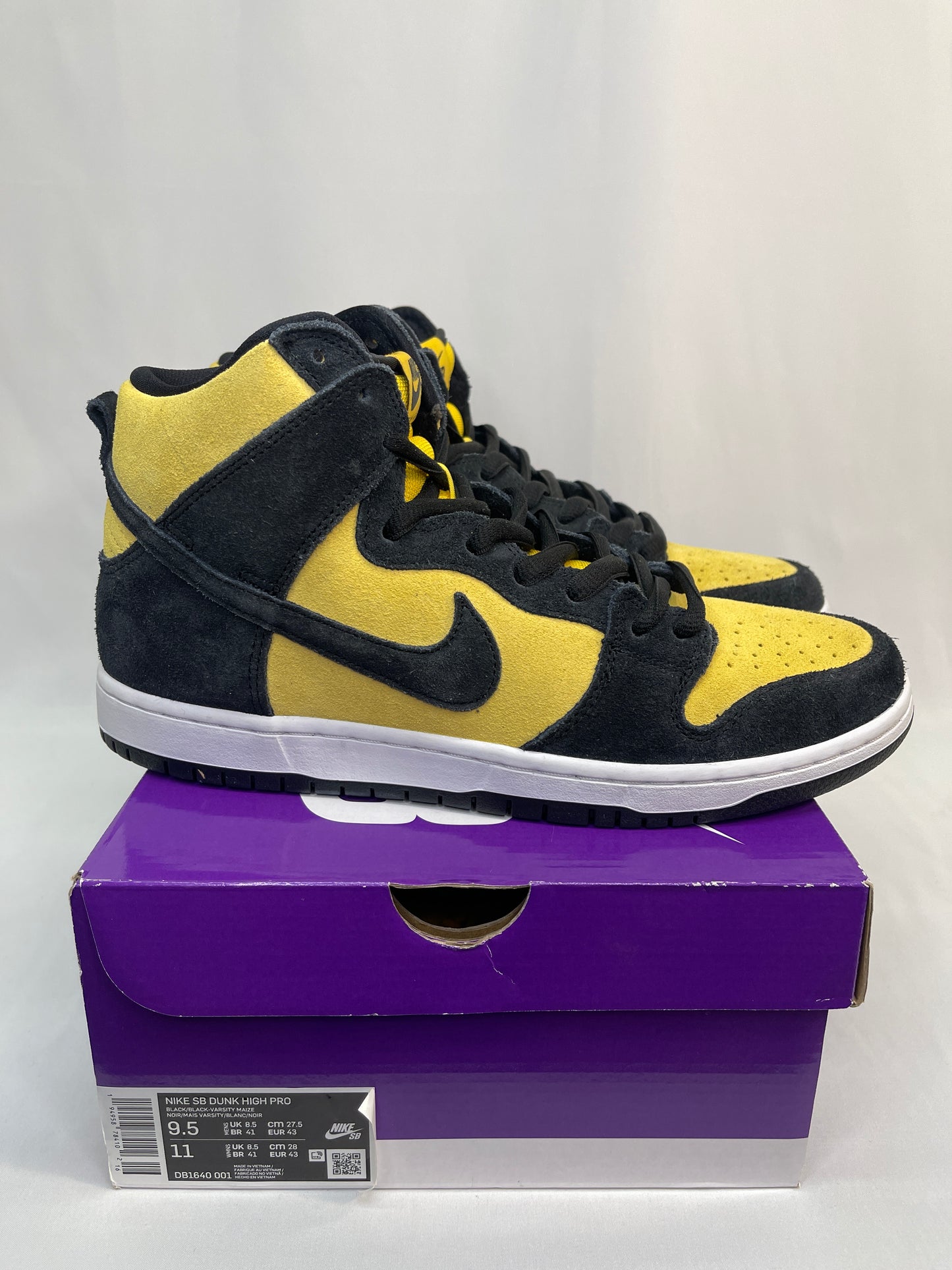 New Nike SB Dunk High Reverse Goldenrod