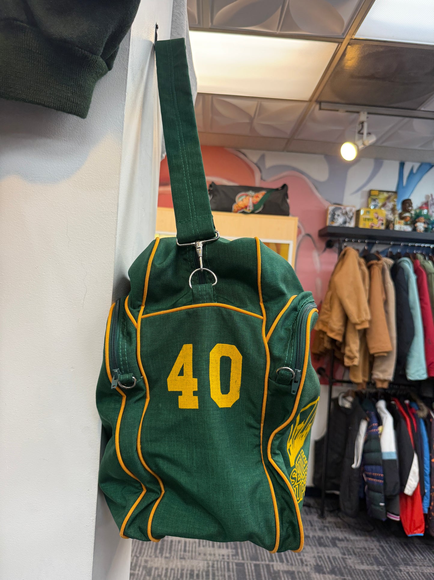 Vintage Sonics Player Issued Duffle Bag