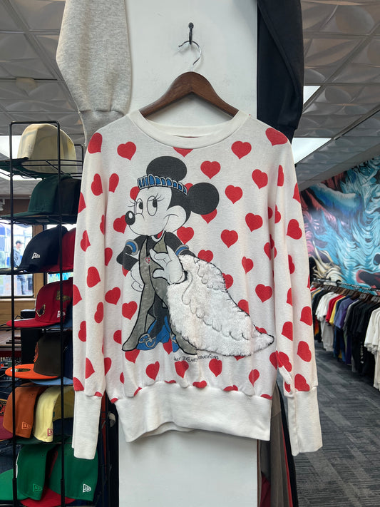 Vintage Minnie Mouse Heart Crewneck