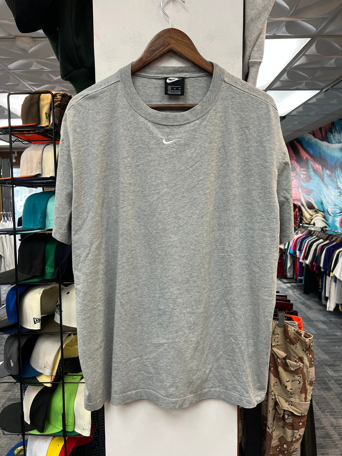 Nike Small Swoosh Grey Shirt