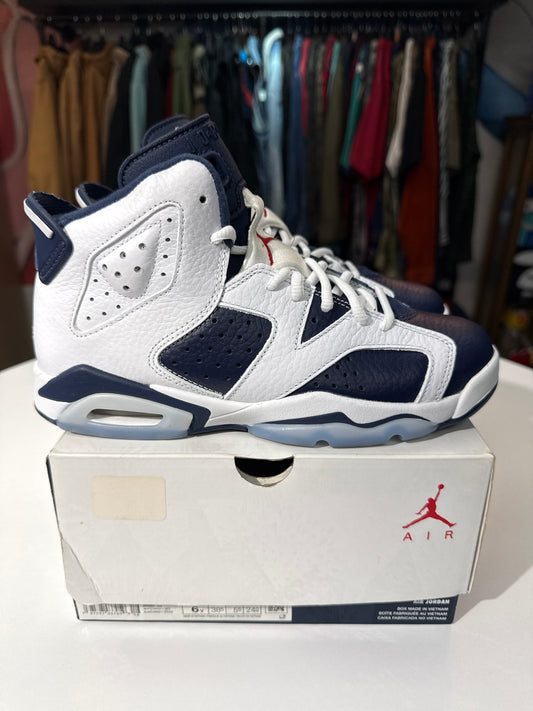 Preowned Jordan 6 Olympic (2024)